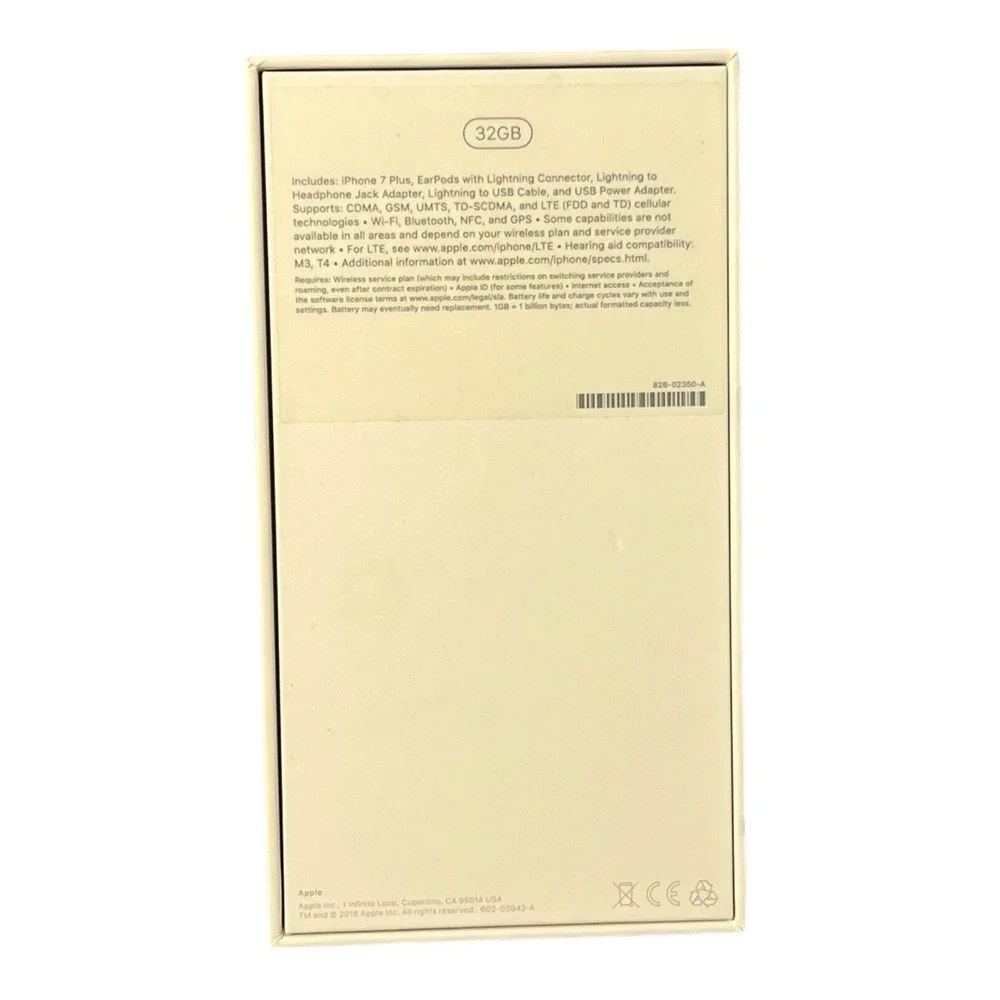iPhone 7 Plus EMPTY Box Only Original Apple‎ Packaging Insert Tray 32GB White